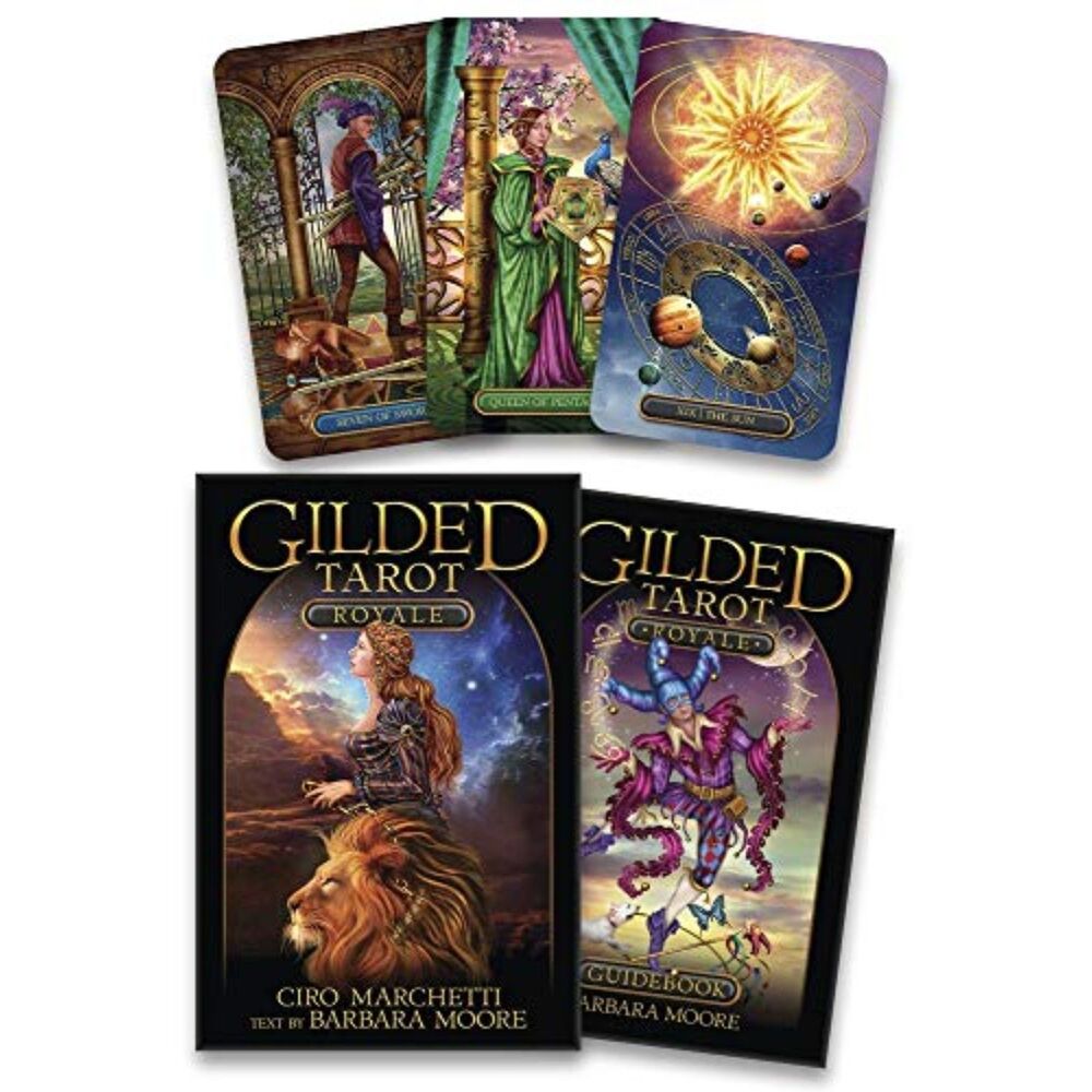 Gilded Tarot Royale Deck & Guidebook by Ciro Marchetti & Barbara Moore